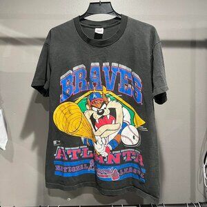 Reprint Vintage Looney Tunes Atlanta Braves Shirt Mlb shirt